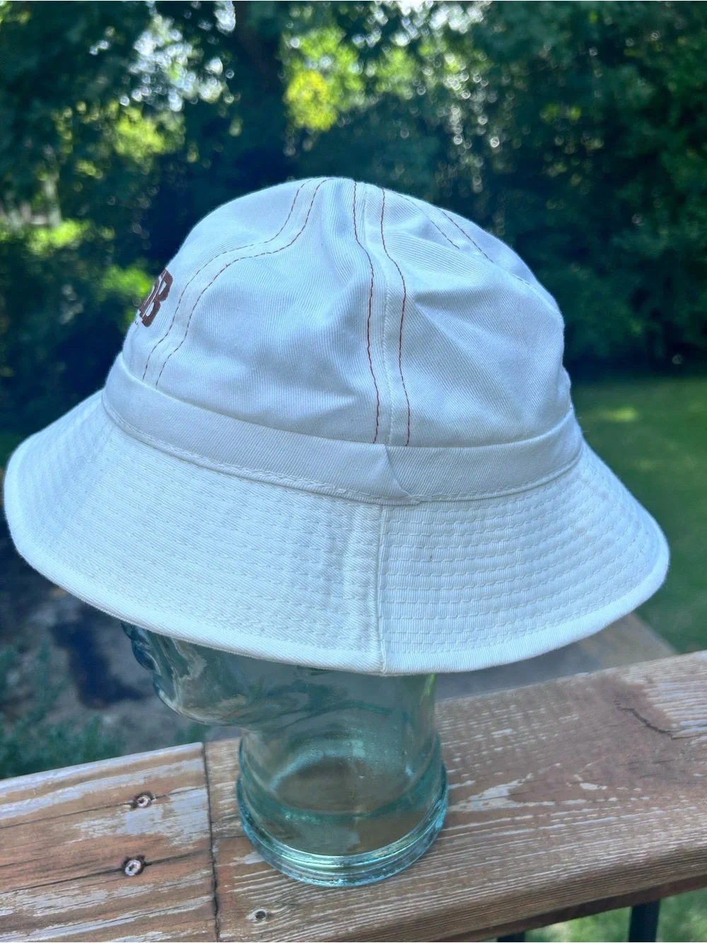 Vintage Enjoy TaB Coca-Cola White Bucket Hat Gold Star Headwear Small 80s Promo